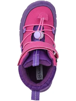Leren barefootschoenen roze/paars