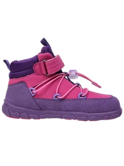 Leren barefootschoenen roze/paars