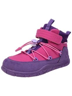 Leren barefootschoenen roze/paars