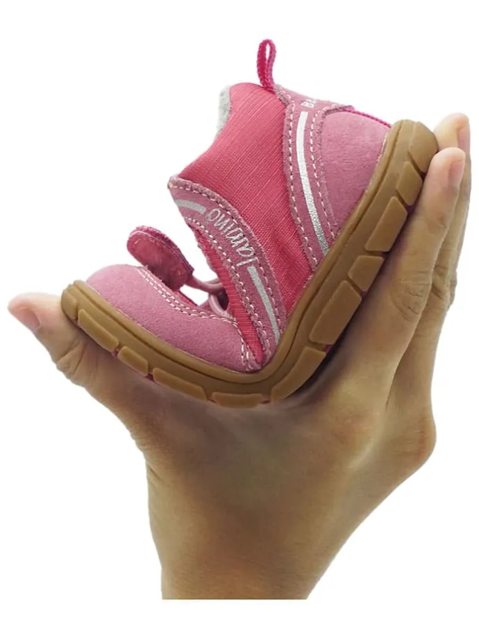 Leren barefootschoenen roze