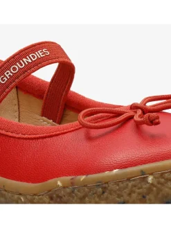 Leren barefootschoenen "Sofia" rood