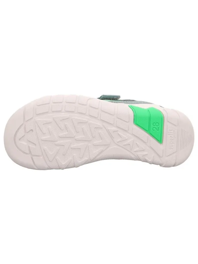 Leren barefootschoenen "Trace" groen