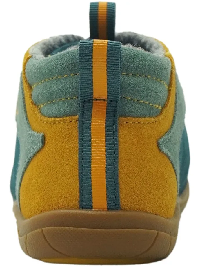 Leren barefootschoenen turquoise
