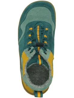 Leren barefootschoenen turquoise