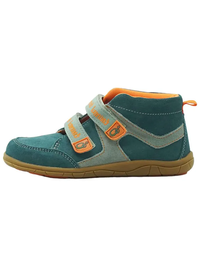 Leren barefootschoenen turquoise