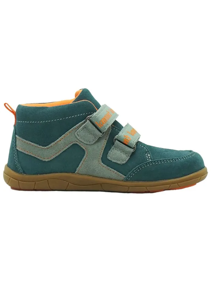 Leren barefootschoenen turquoise