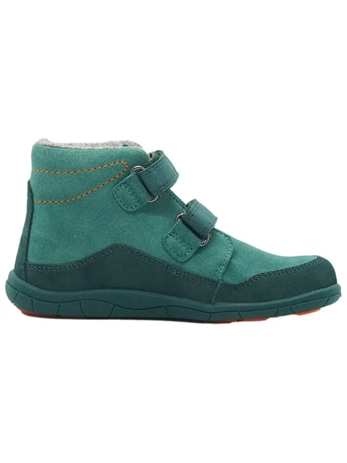 Leren barefootschoenen turquoise