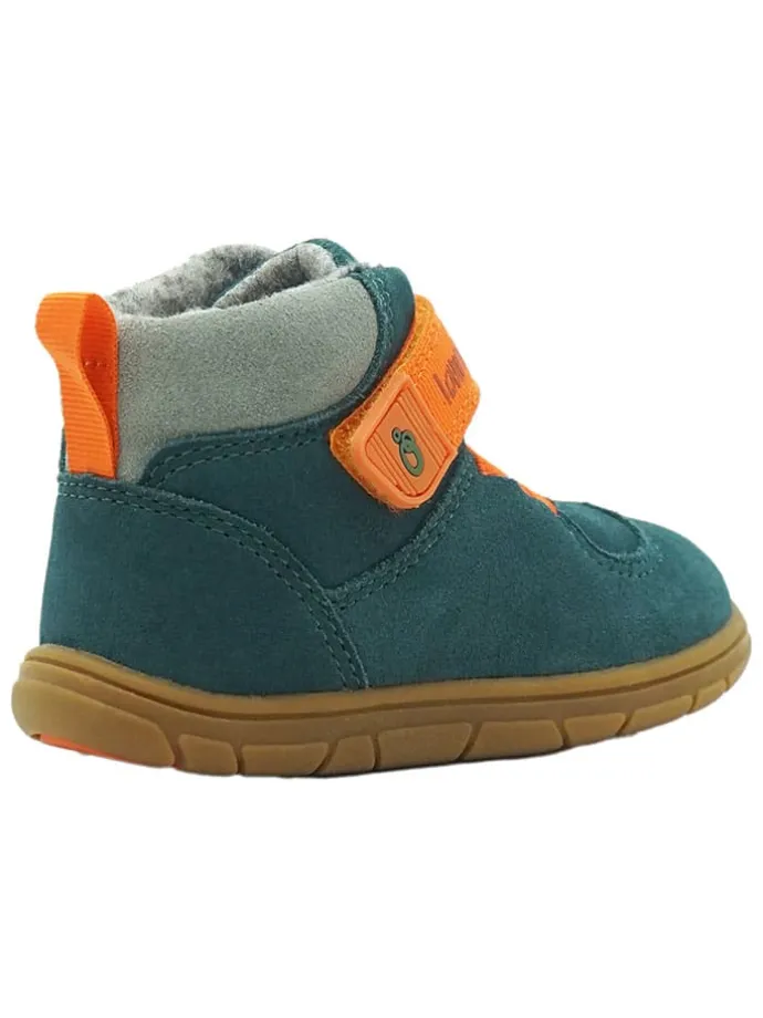 Leren barefootschoenen turquoise