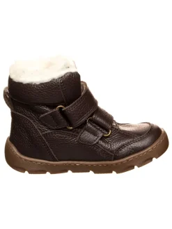 Leren barefootwinterboots bruin