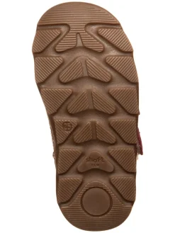 Leren barefootwinterboots donkerrood
