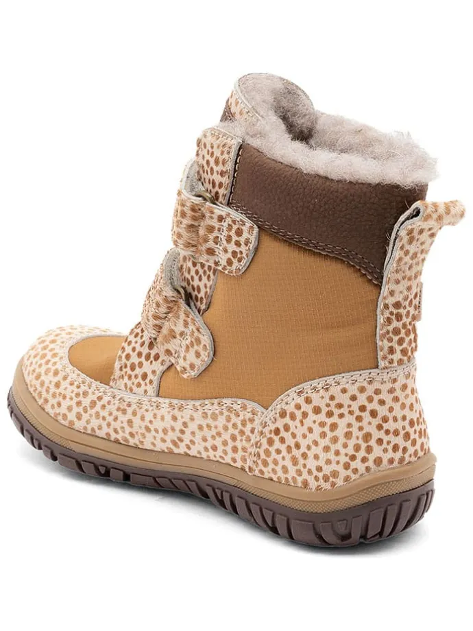 Leren boots beige