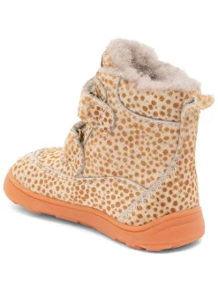 Leren boots beige