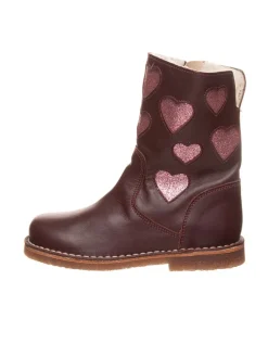 Leren boots bordeaux