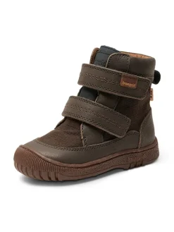 Leren boots bruin/antraciet