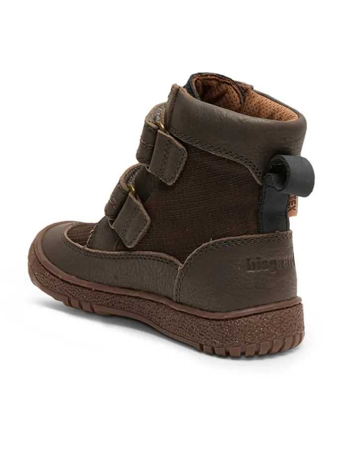 Leren boots bruin/antraciet