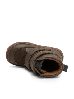 Leren boots bruin/antraciet