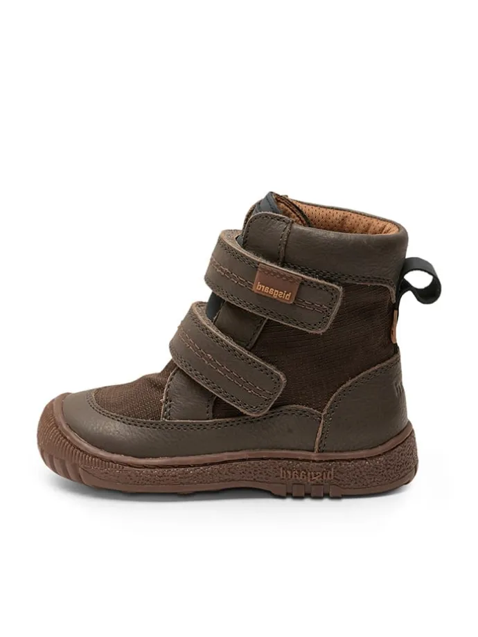 Leren boots bruin/antraciet