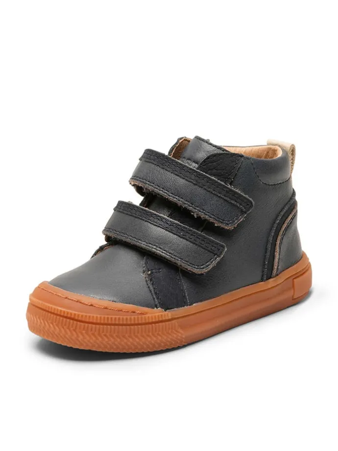 Leren boots "Cuba" donkerblauw