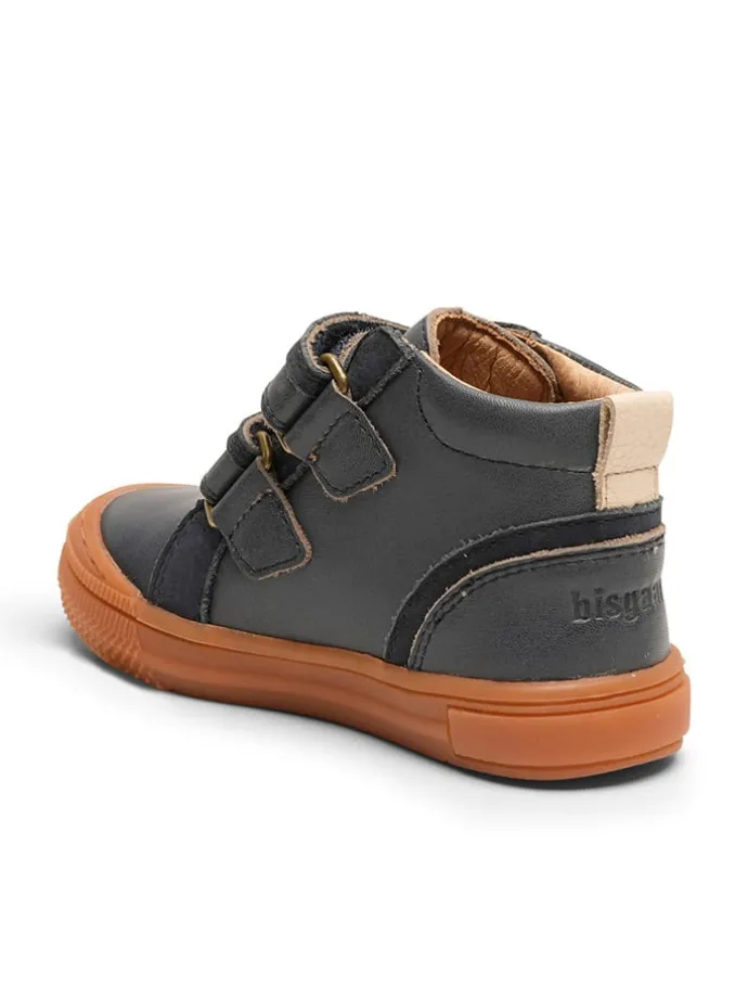 Leren boots "Cuba" donkerblauw