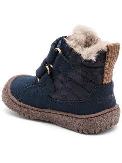 Leren boots donkerblauw
