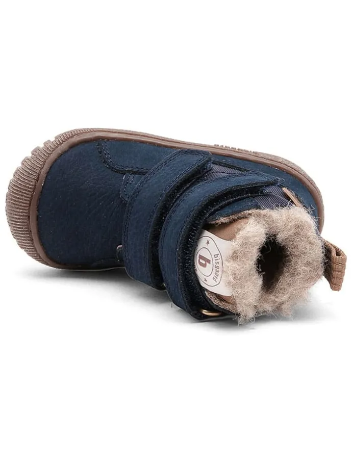 Leren boots donkerblauw