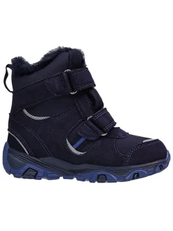 Leren boots donkerblauw