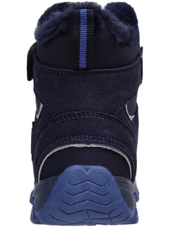 Leren boots donkerblauw