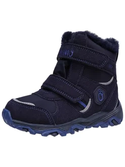 Leren boots donkerblauw
