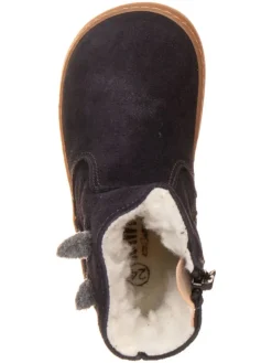 Leren boots donkerblauw