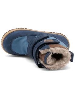 Leren boots donkerblauw