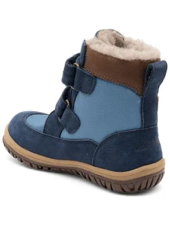 Leren boots donkerblauw