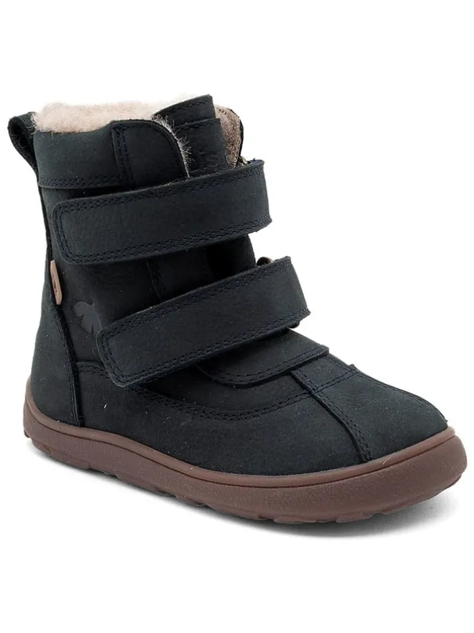 Leren boots donkerblauw
