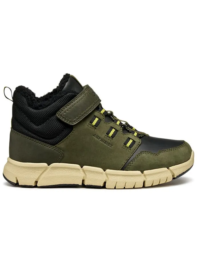Leren boots "Flexyper" kaki