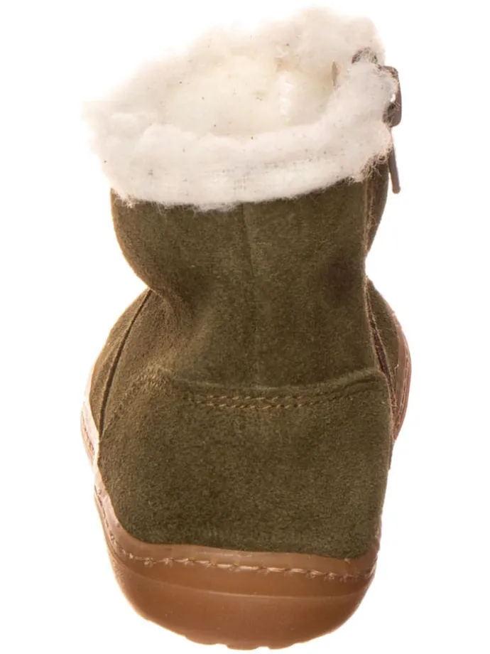 Leren boots kaki