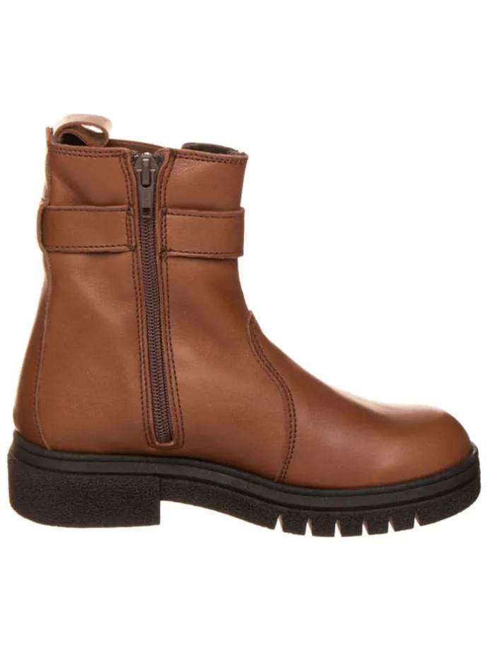 Leren boots lichtbruin