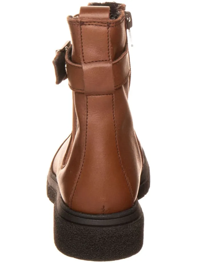 Leren boots lichtbruin