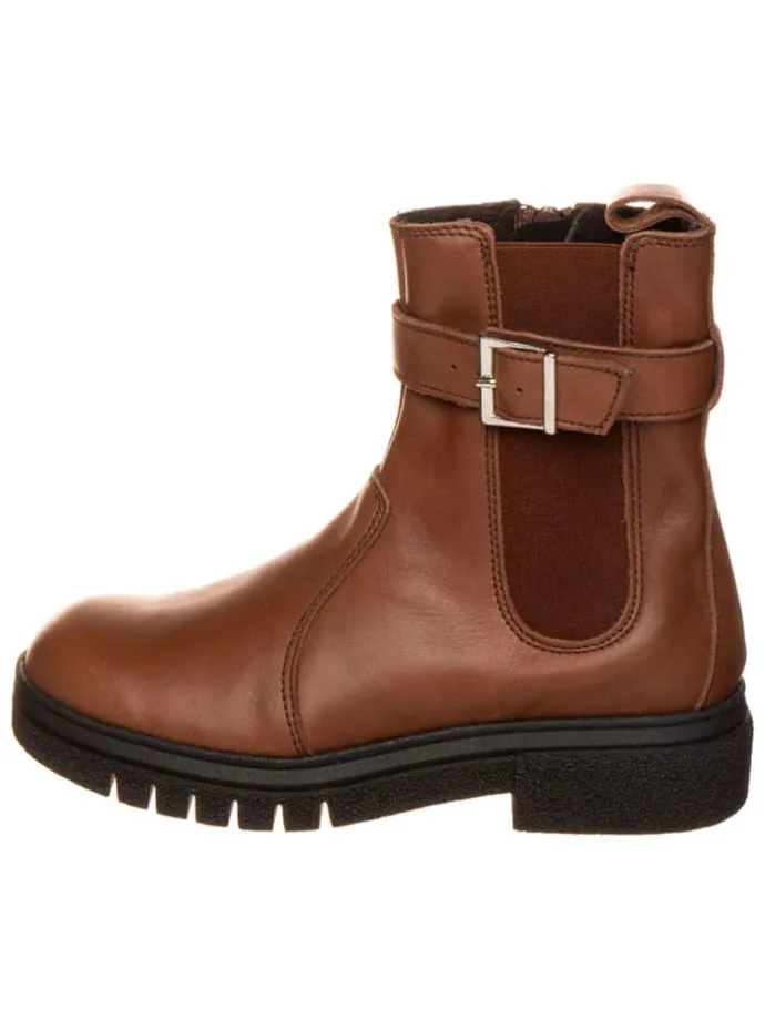 Leren boots lichtbruin