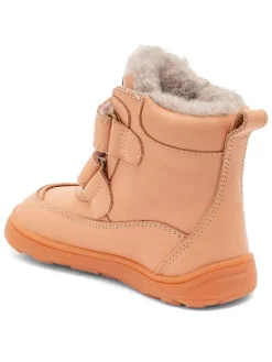 Leren boots lichtroze