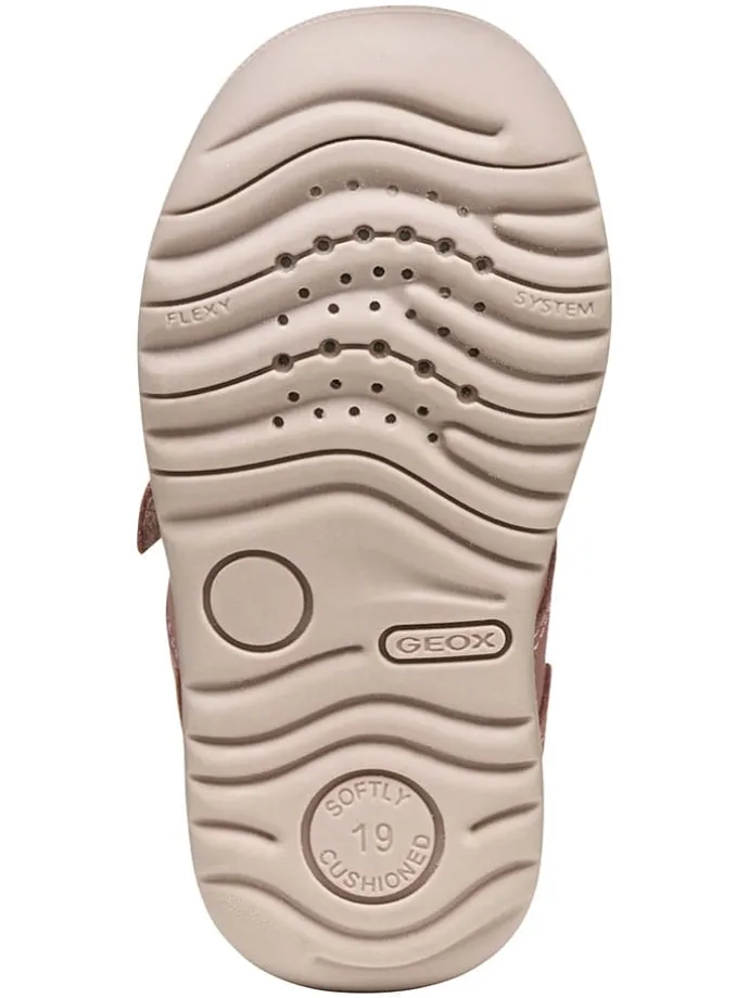 Leren boots "Macchia" lichtroze