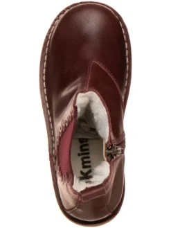 Leren chelseaboots bordeaux