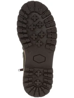 Leren chelseaboots kaki