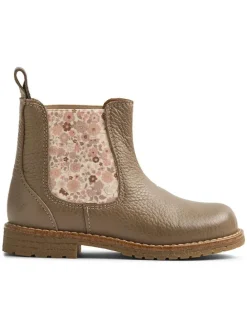Leren chelseaboots lichtbruin