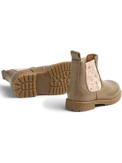 Leren chelseaboots lichtbruin