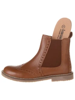 Leren chelseaboots lichtbruin