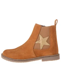 Leren chelseaboots lichtbruin