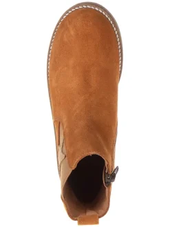 Leren chelseaboots lichtbruin