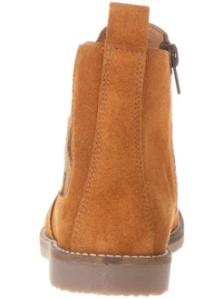 Leren chelseaboots lichtbruin