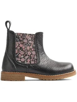 Leren chelseaboots zwart