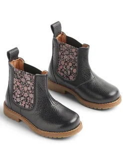 Leren chelseaboots zwart