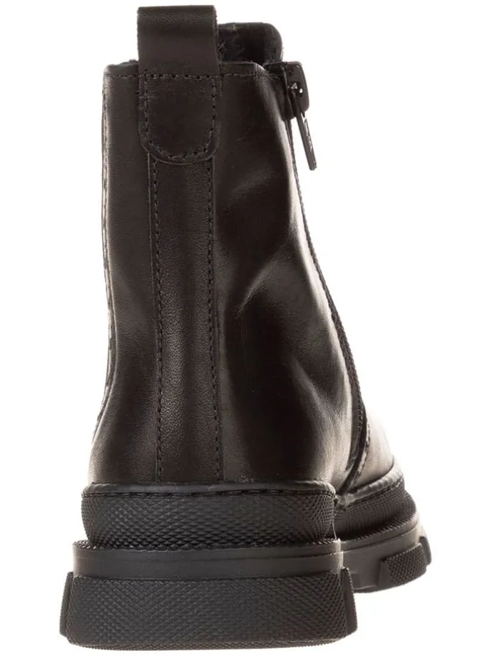 Leren chelseaboots zwart